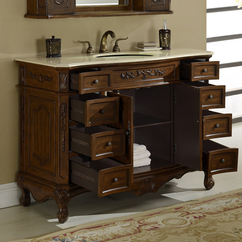 Astoria Grand Mangold 48" Single Bathroom Vanity & Reviews Wayfair